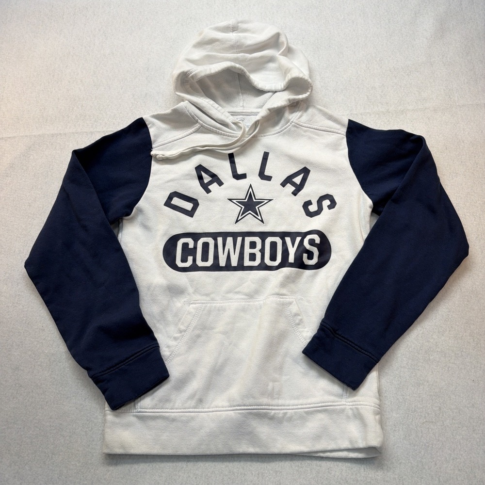 Fanatics Dallas‎ Cowboys White Hoodie Pullover Hooded Sweatshirt Men's Small NFL